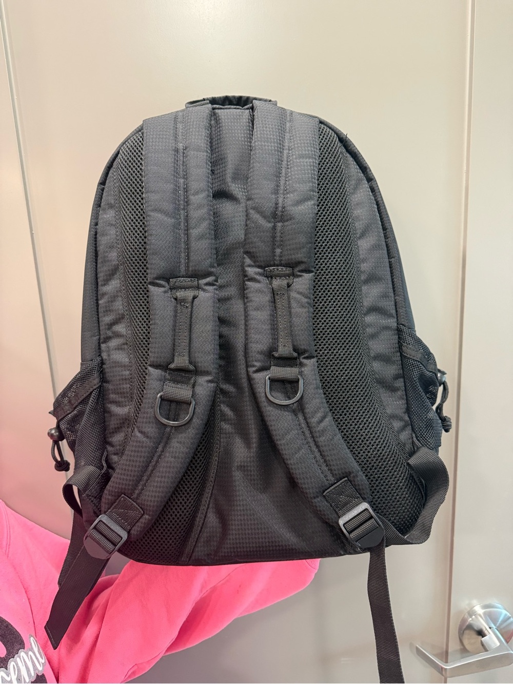 SATIN IN BLACK REBEL RAVEN BACKPACK WITH BLACK ZIPPER - Picture 5 of 8